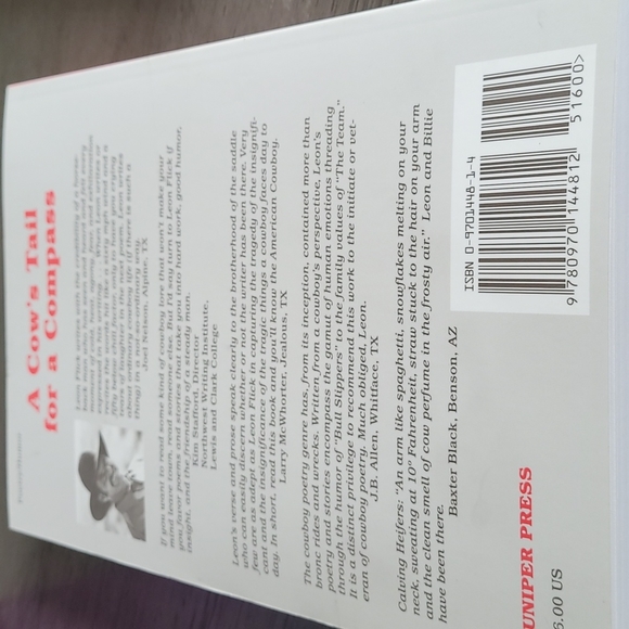 A Cow's Tail for a Compass - Cowboy Poetry and short stories by Leon Flick - Picture 4 of 4